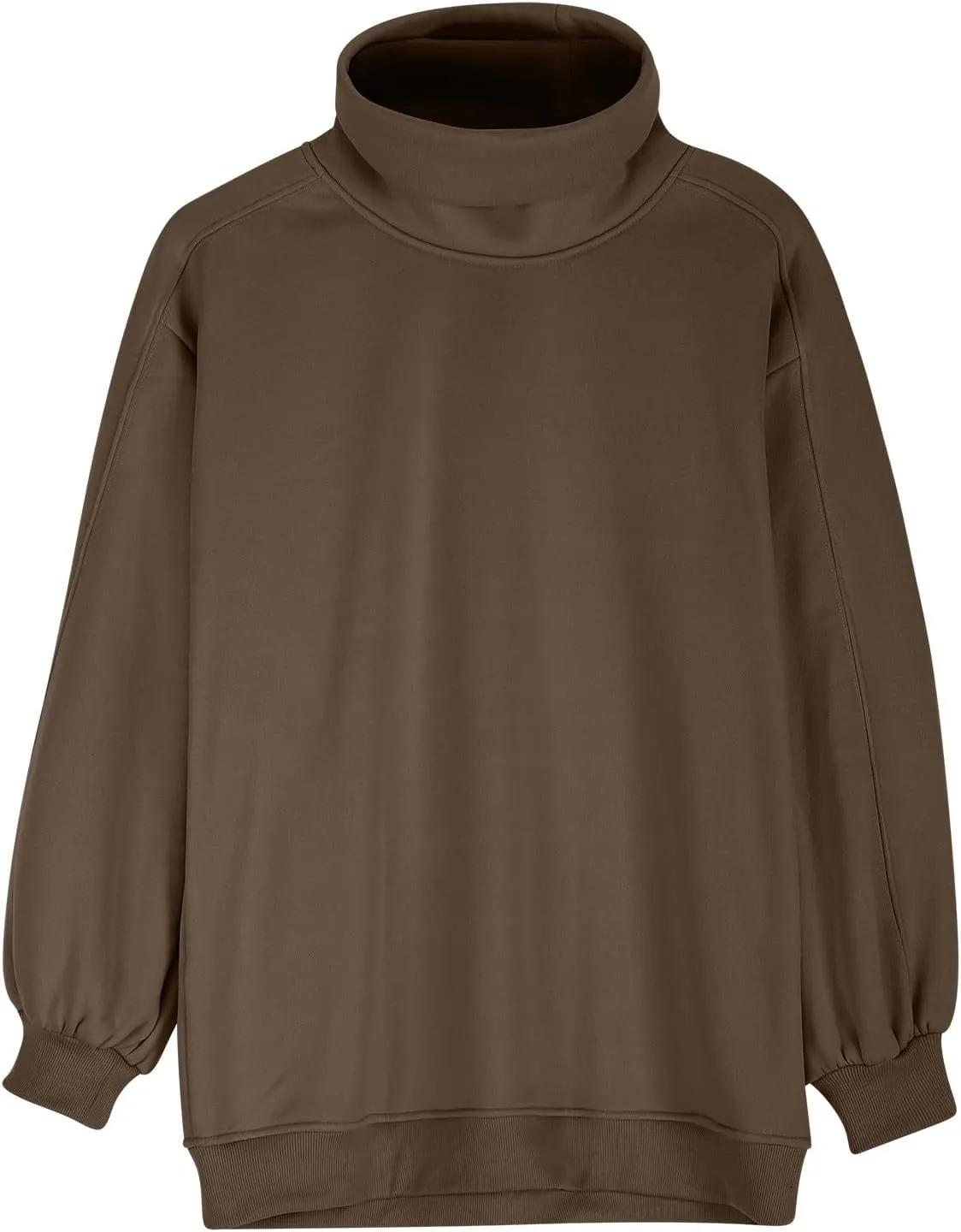 Women's Oversized Sweater Fleece Sweatshirts Long Sleeve Tunic Top Cowl Neck Casual Loose Fit Trendy Pullover Shirts