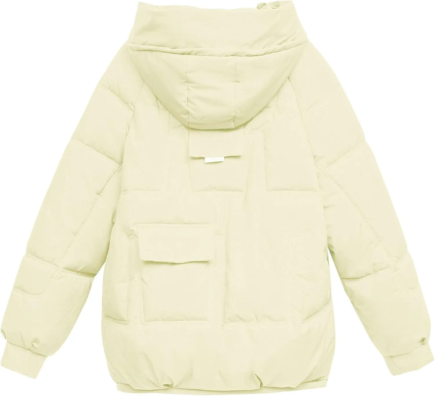 Women's Puffer Jacket Packable Quilted Light Down Jacket Oversized Short Bubble Coat Waterproof Jacket With Hood