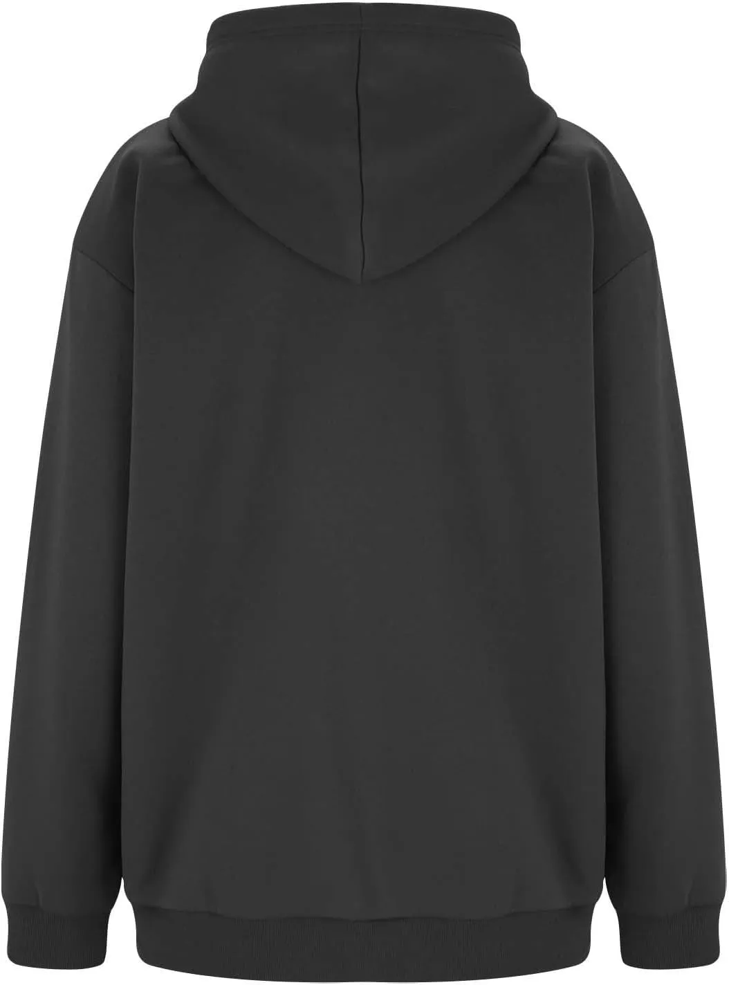 Womens Zip Up Hoodies Oversized Full Zip Up Hoodie Long Sleeve Drawstring Hooded Sweatshirt Fleece Jacket with Pockets