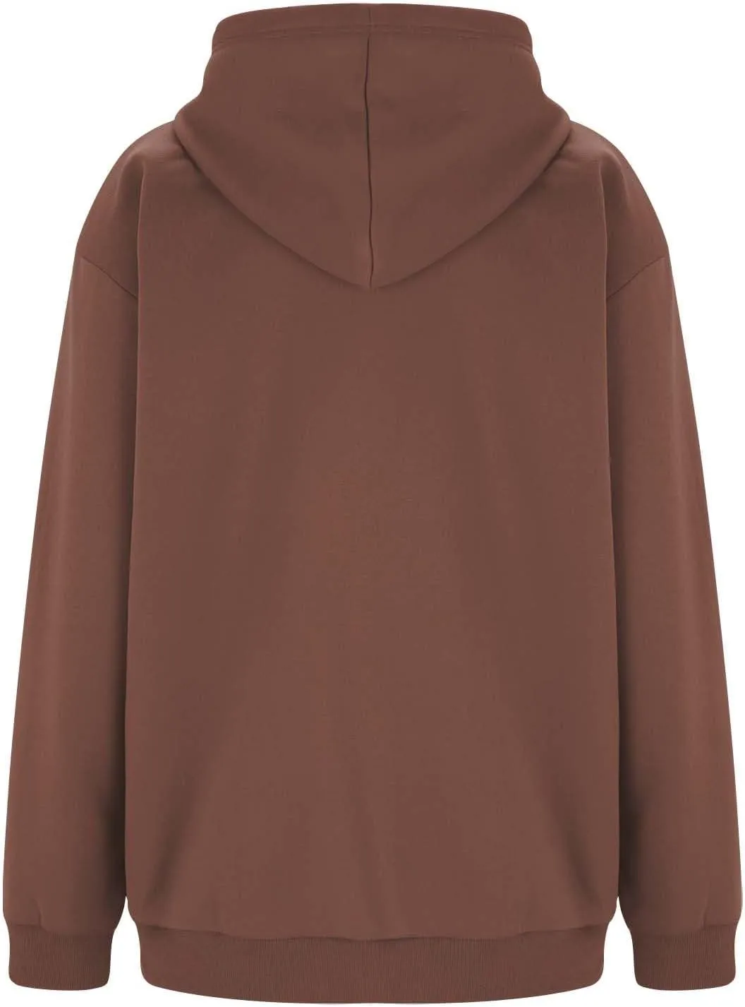 Womens Zip Up Hoodies Oversized Full Zip Up Hoodie Long Sleeve Drawstring Hooded Sweatshirt Fleece Jacket with Pockets