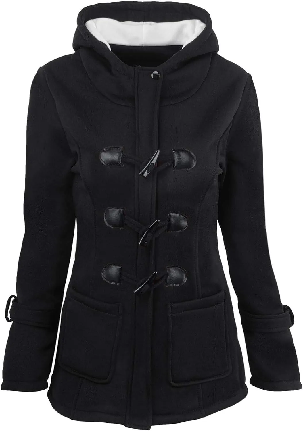 XUETON Women's Casual Zip Up Anork Jackets Fleece Lined Downs Puffer Jacket Jackets Utility Anorak Safari Coat