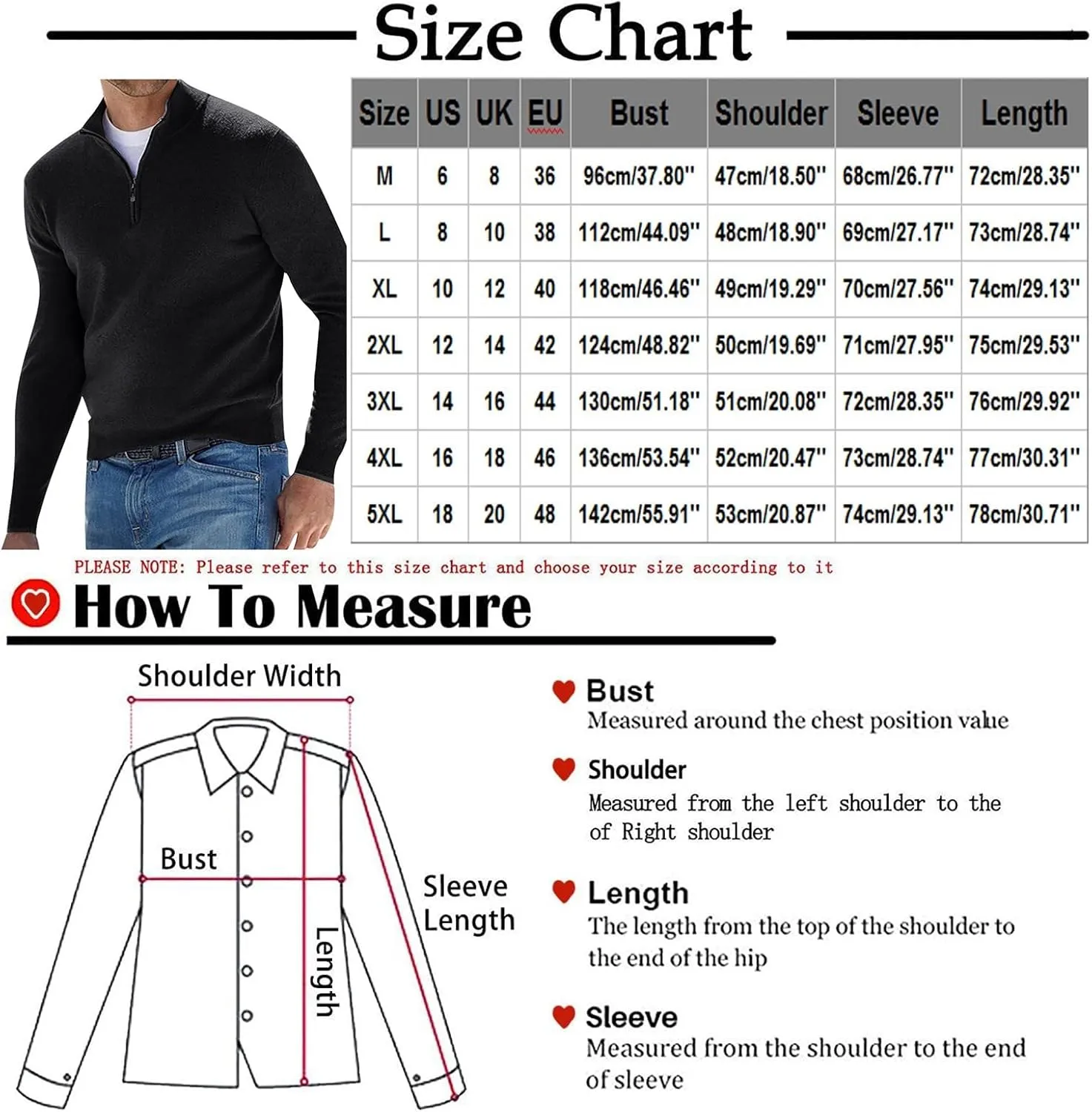 Ymosrh Men's Sweatshirts Casual Classic Zipper High Neck Solid Color Slim Knitted Pullover Sweatshirt, M-5XL