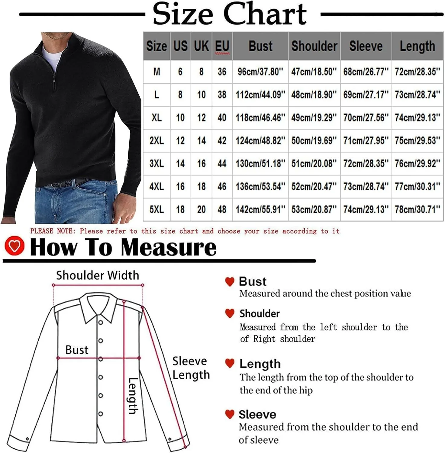 Ymosrh Men's Sweatshirts Casual Classic Zipper High Neck Solid Color Slim Knitted Pullover Sweatshirt, M-5XL