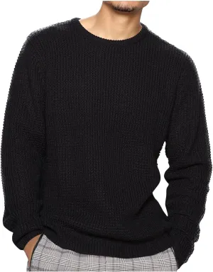 Ymosrh Men's Sweatshirts New Round Neck Solid Color Loose Pullover Sweater Youth Fashion Casual Top Sweatshirt, XL-3XL